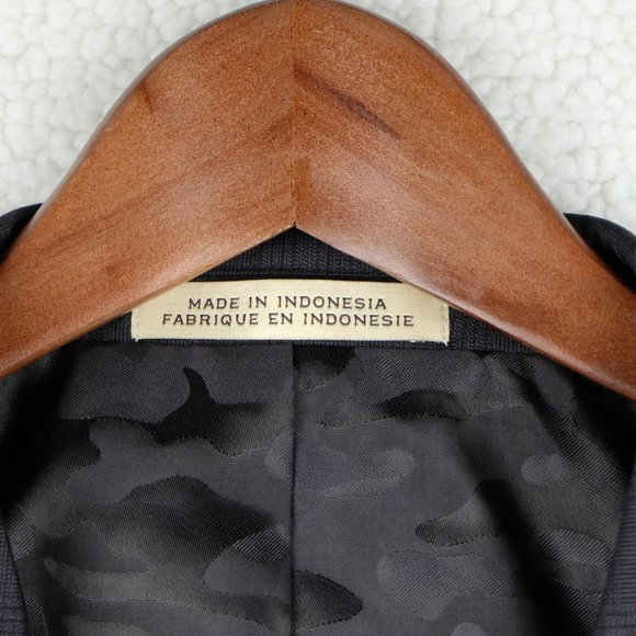 Joseph Abboud Blazer Jacket Mens 48R Black Check Super 120s Wool Slim Fit - Picture 11 of 16